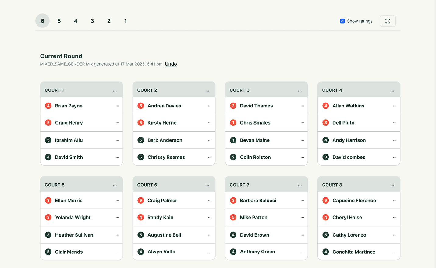 Setsy Rounds Screen